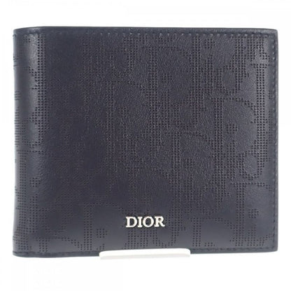 Dior Wallet With Coin Case 2esbc027vpd_h03e Bifold Wallet Calf Black Men's [SA