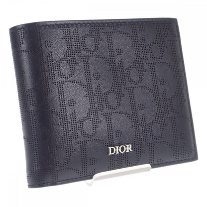 Dior Wallet With Coin Case 2esbc027vpd_h03e Bifold Wallet Calf Black Men's [SA