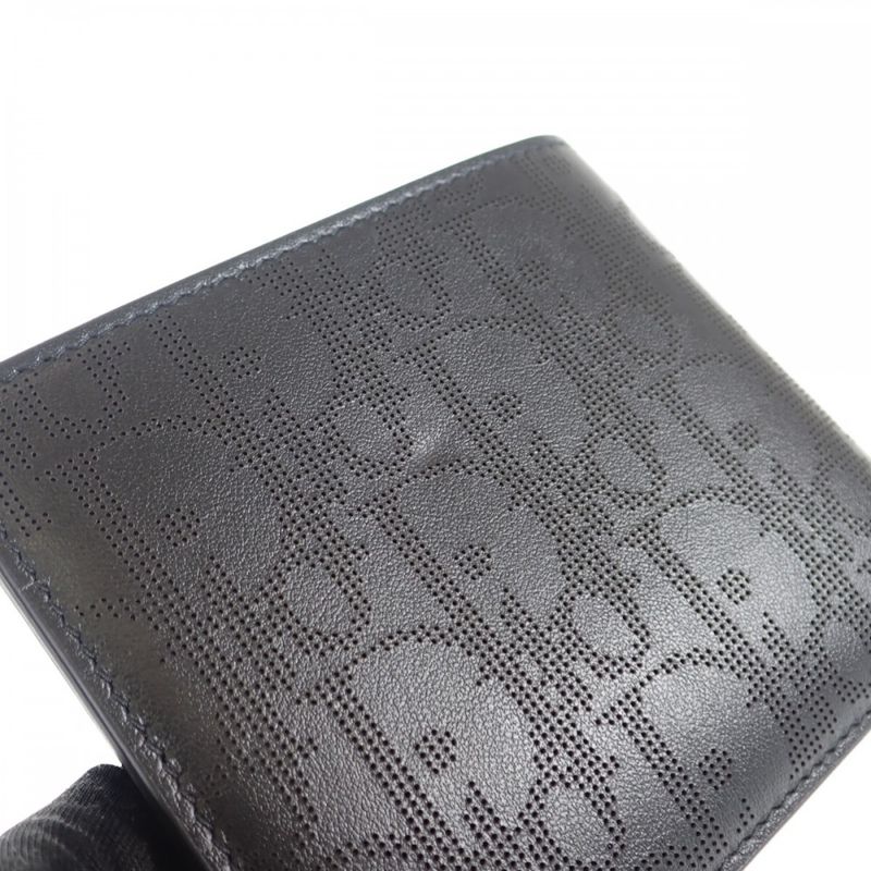 Dior Wallet With Coin Case 2esbc027vpd_h03e Bifold Wallet Calf Black Men's [SA