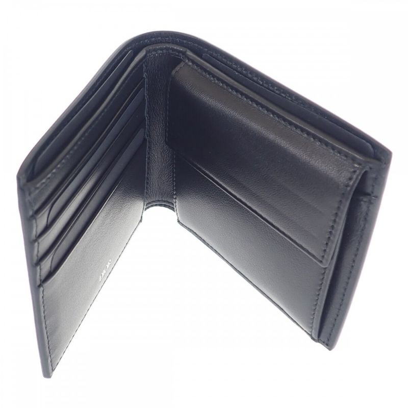 Dior Wallet With Coin Case 2esbc027vpd_h03e Bifold Wallet Calf Black Men's [SA