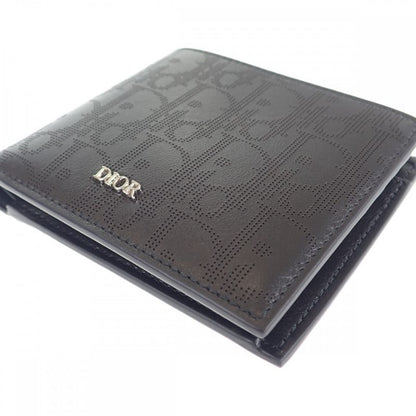 Dior Wallet With Coin Case 2esbc027vpd_h03e Bifold Wallet Calf Black Men's [SA