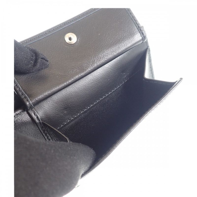 Dior Wallet With Coin Case 2esbc027vpd_h03e Bifold Wallet Calf Black Men's [SA