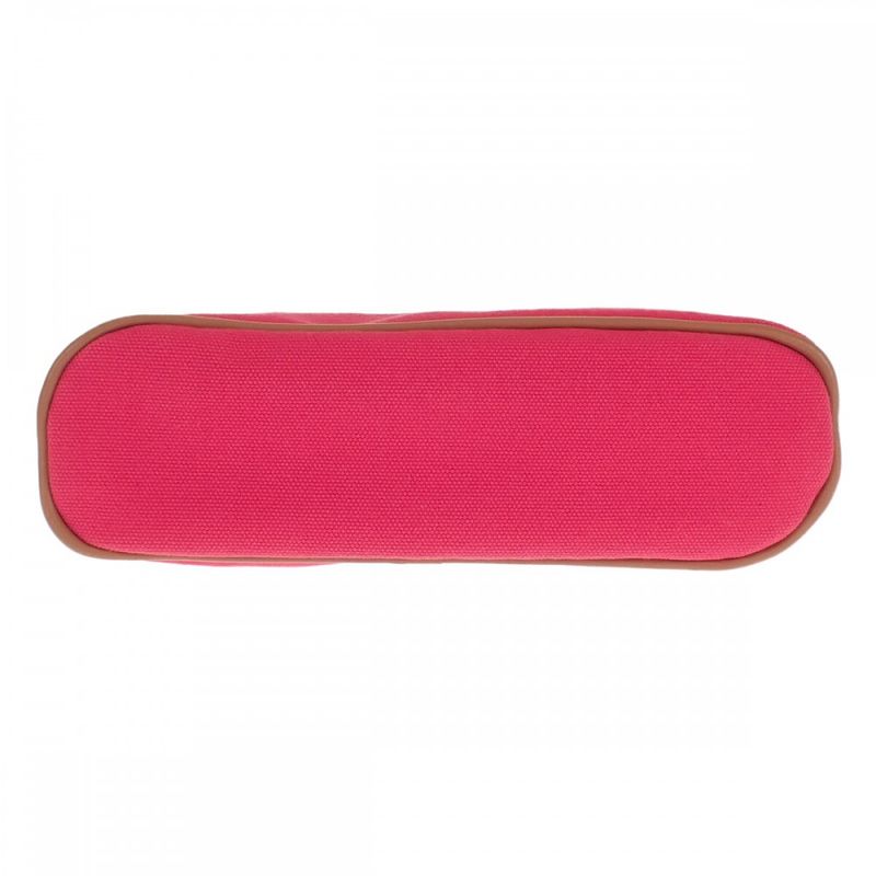 Hermes Bolide Mini 20 Pouch Canvas Leather Pink Ladies [AB Rank