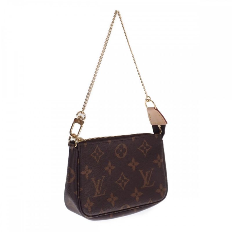 Louis Vuitton Mini Pochette - Accessoire M58009 Monogram Pouch Brown Ladies [S