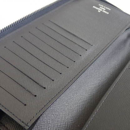 Louis Vuitton Zippy Wallet Vertical N63095 Damier Graphite Long Wallet Black