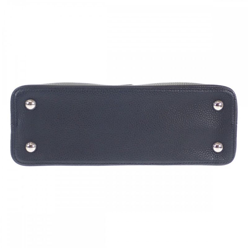 Louis Vuitton Capucines PM M42242 2WAY Bag Handbag Taurillon Leather Noir Black