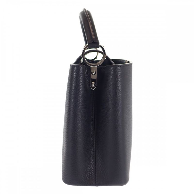 Louis Vuitton Capucines PM M42242 2WAY Bag Handbag Taurillon Leather Noir Black