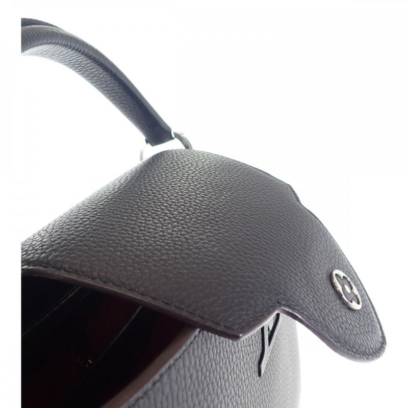 Louis Vuitton Capucines PM M42242 2WAY Bag Handbag Taurillon Leather Noir Black