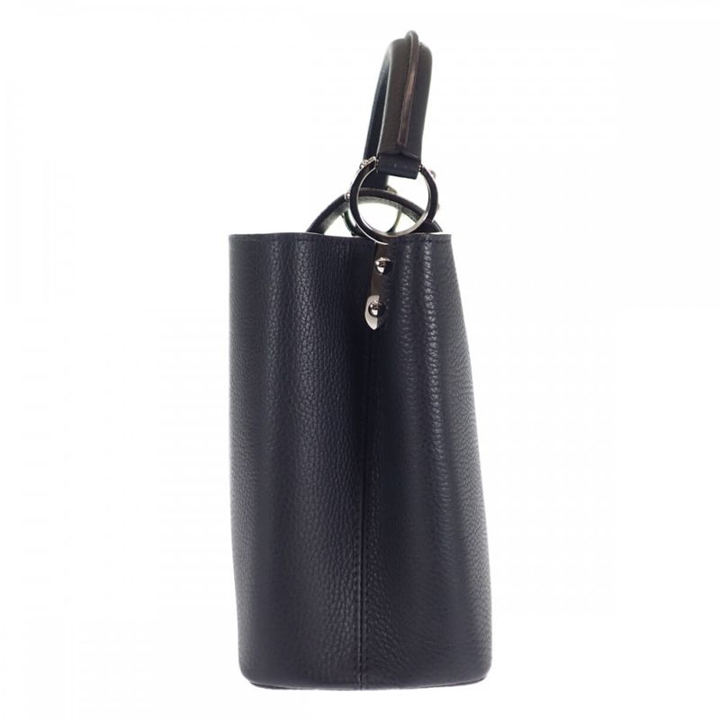 Louis Vuitton Capucines PM M42242 2WAY Bag Handbag Taurillon Leather Noir Black