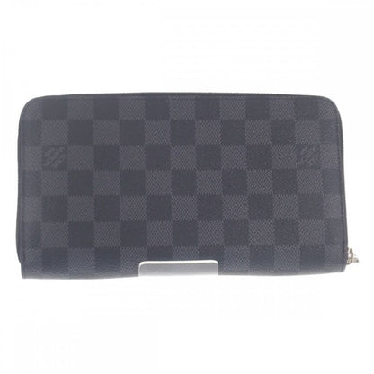 Louis Vuitton Zippy Organizer NM N60111 Damier Graphite Long Wallet Black Men's