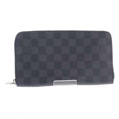 Louis Vuitton Zippy Organizer NM N60111 Damier Graphite Long Wallet Black Men's