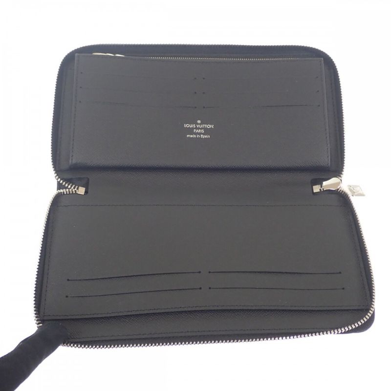 Louis Vuitton Zippy Organizer NM N60111 Damier Graphite Long Wallet Black Men's
