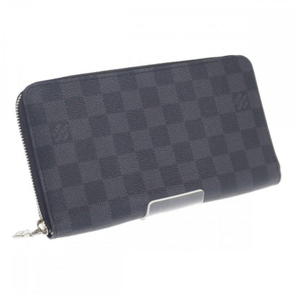 Louis Vuitton Zippy Organizer NM N60111 Damier Graphite Long Wallet Black Men's