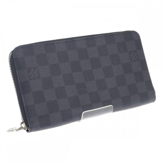 Louis Vuitton Zippy Organizer NM N60111 Damier Graphite Long Wallet Black Men's