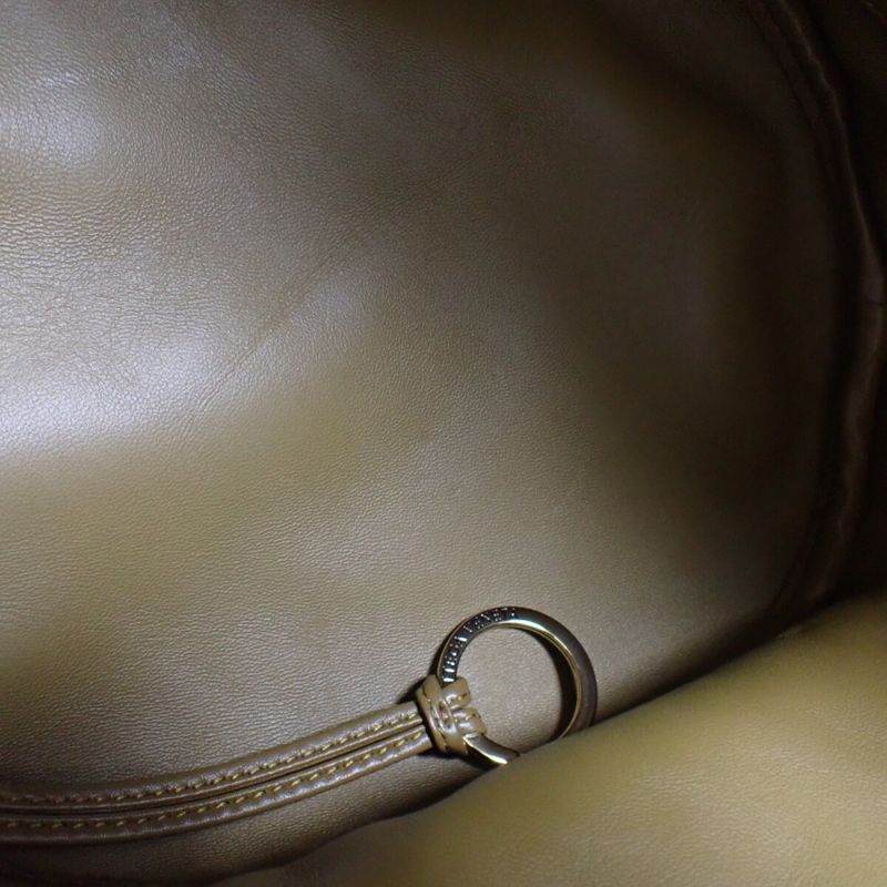 Bottega Veneta Small Castello 753067vcpp17746 Shoulder Bag Lambskin Acorn Khaki