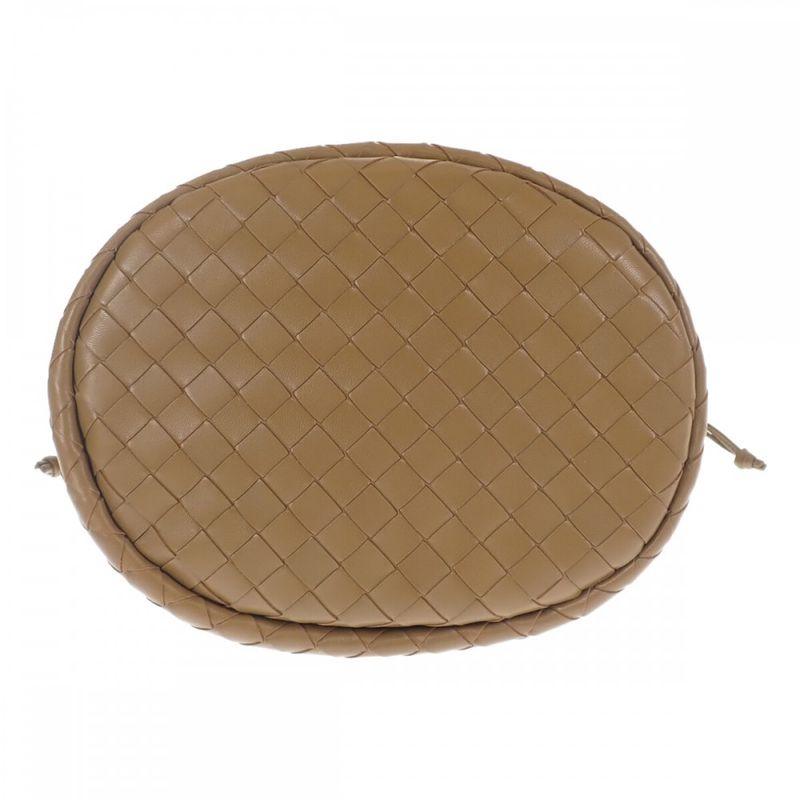 Bottega Veneta Small Castello 753067vcpp17746 Shoulder Bag Lambskin Acorn Khaki