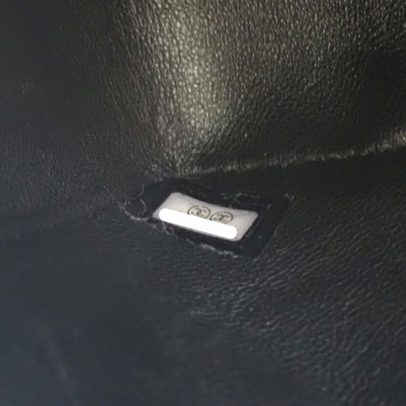 Chanel Classic Small Shoulder Bag Caviar Skin Black Gold Hardware Women's