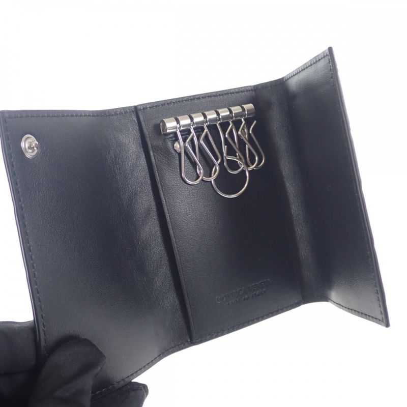 Bottega Veneta 630336vcpq48803 Key Case Intrecciato Nero Black Men's Gift