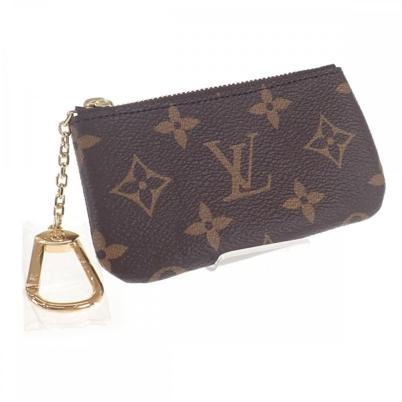 Louis Vuitton Pochette - Cles M62650 Monogram Coin Case Brown Ladies [S Rank