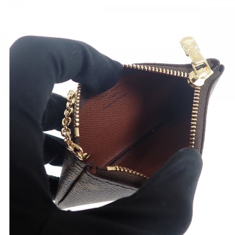 Louis Vuitton Pochette - Cles M62650 Monogram Coin Case Brown Ladies [S Rank