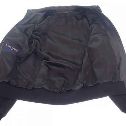 Louis Vuitton Embossed Jacket 1a9gos Monogram Blouson Lambskin Wool Noir Black