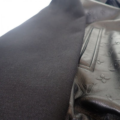 Louis Vuitton Embossed Jacket 1a9gos Monogram Blouson Lambskin Wool Noir Black