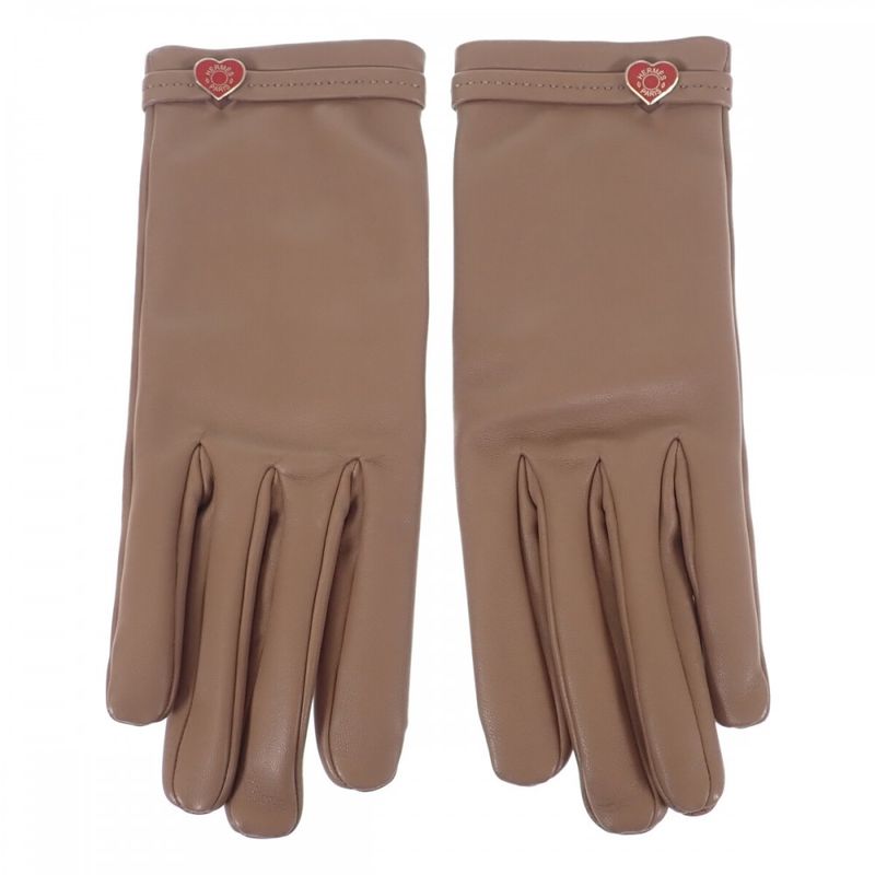 Hermes Dreamlove Gloves Gloves Anjomiro Etoupe Size 7 Women's [AB Rank]