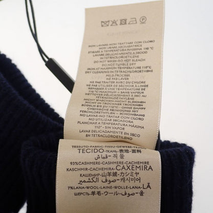 Gucci GG Logo Gloves S 676116_4gacx_4179 Gloves Cashmere Wool Navy Ladies [S