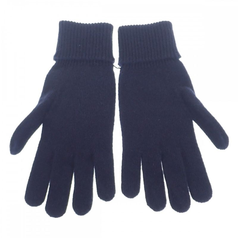 Gucci GG Logo Gloves S 676116_4gacx_4179 Gloves Cashmere Wool Navy Ladies [S