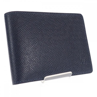 Louis Vuitton Portefeuille M30530 Bifold Wallet Taiga Blue Marlene Men's [grade
