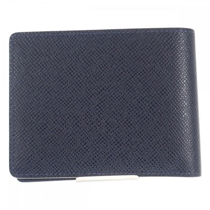 Louis Vuitton Portefeuille M30530 Bifold Wallet Taiga Blue Marlene Men's [grade
