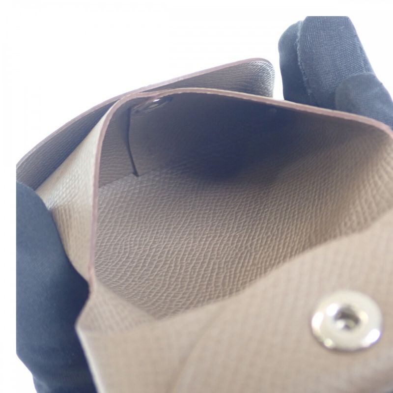 Hermes Bastia Coin Case Vaux Epson Etoupe Beige Ladies Gift Classy Cute Unused