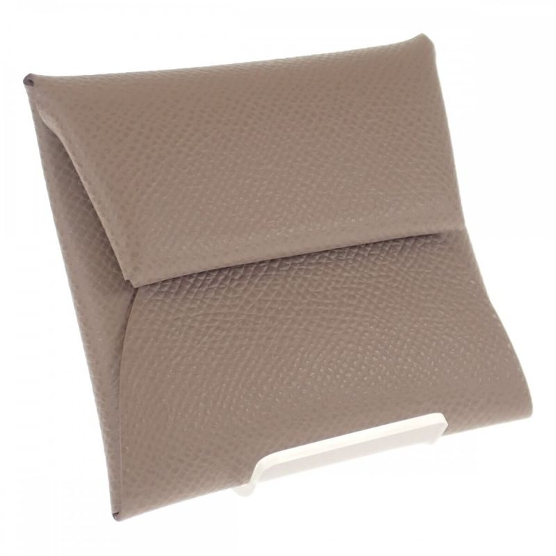 Hermes Bastia Coin Case Vaux Epson Etoupe Beige Ladies Gift Classy Cute Unused