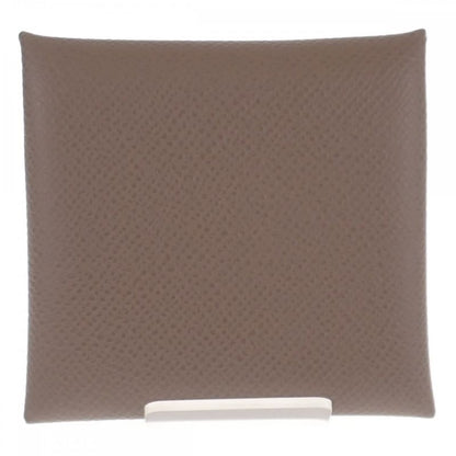 Hermes Bastia Coin Case Vaux Epson Etoupe Beige Ladies Gift Classy Cute Unused