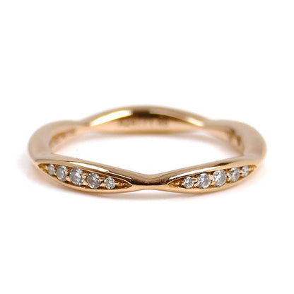 Chanel 18K Pink Gold Pink Gold Camellia Ring J10836 Diamond #8 48 2.4g Ladies