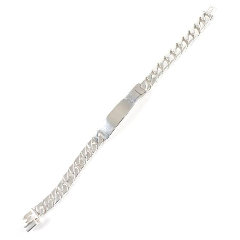 Tiffany & Co Vintage Idbracelet Kihei Chain Accessory Sv925 Silver Weight 53g