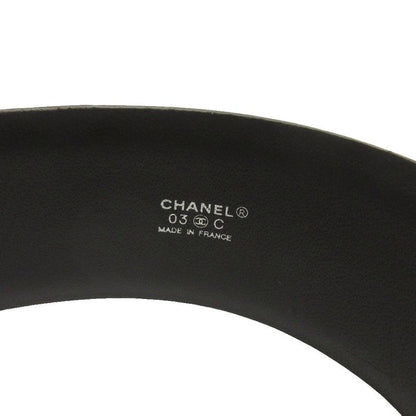 Chanel Leather Waist Bag Chain Pouch Black 80 32 AA