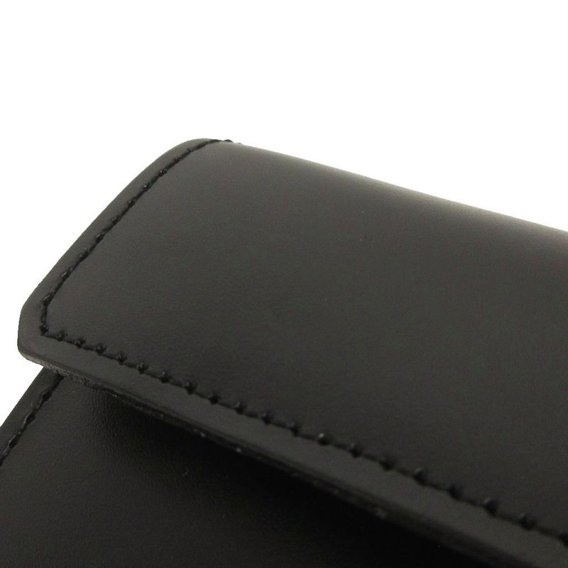 Chanel Leather Waist Bag Chain Pouch Black 80 32 AA