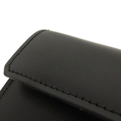 Chanel Leather Waist Bag Chain Pouch Black 80 32 AA