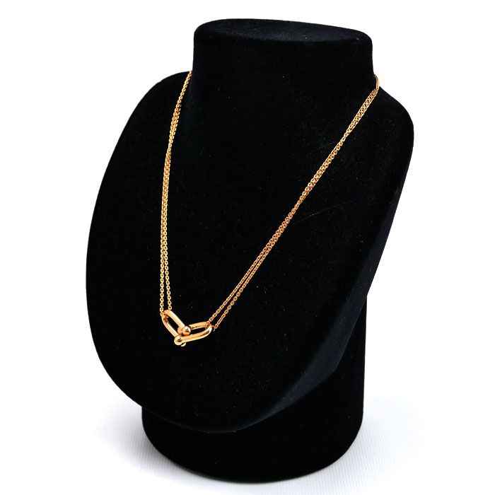Tiffany & Co Tiffany & Co 18K Pink Gold Pink Gold Hardware Double Link Large