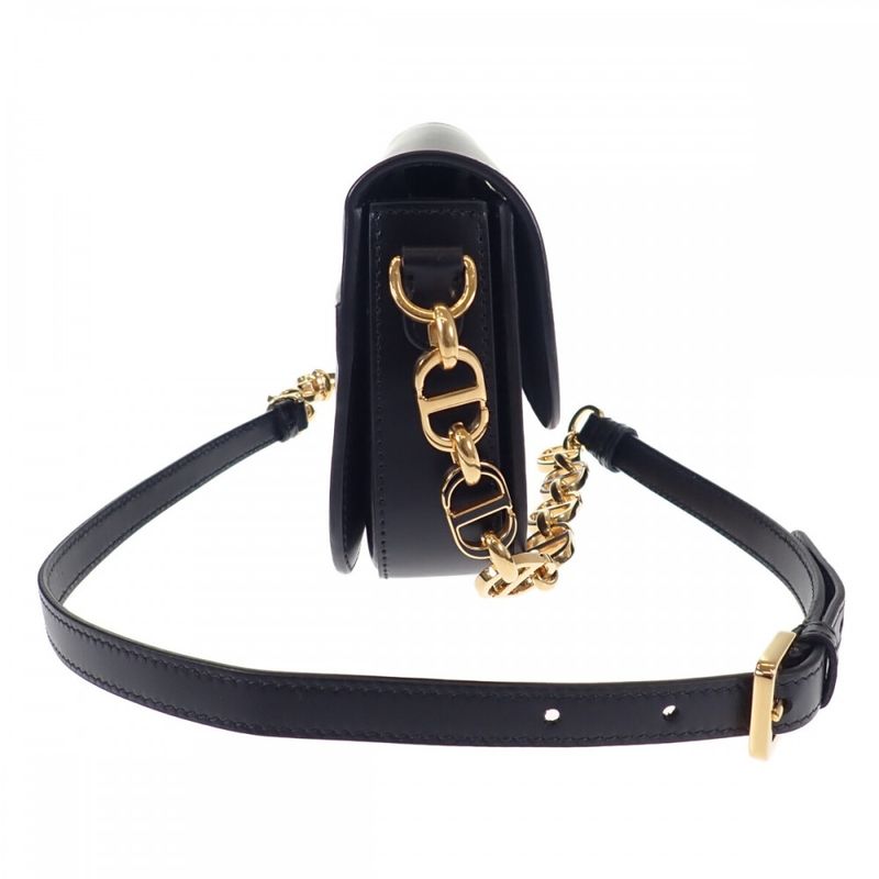 Dior 30 Montaigne Avenue Bag Small M9261umoa_m900 Shoulder Bag Calf Black Gold