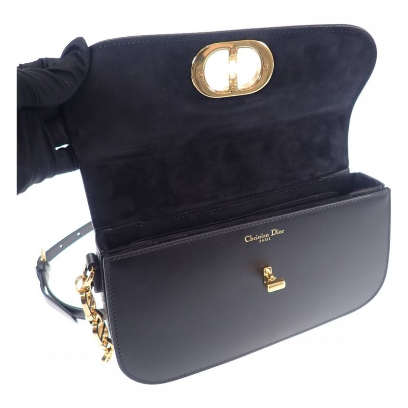 Dior 30 Montaigne Avenue Bag Small M9261umoa_m900 Shoulder Bag Calf Black Gold