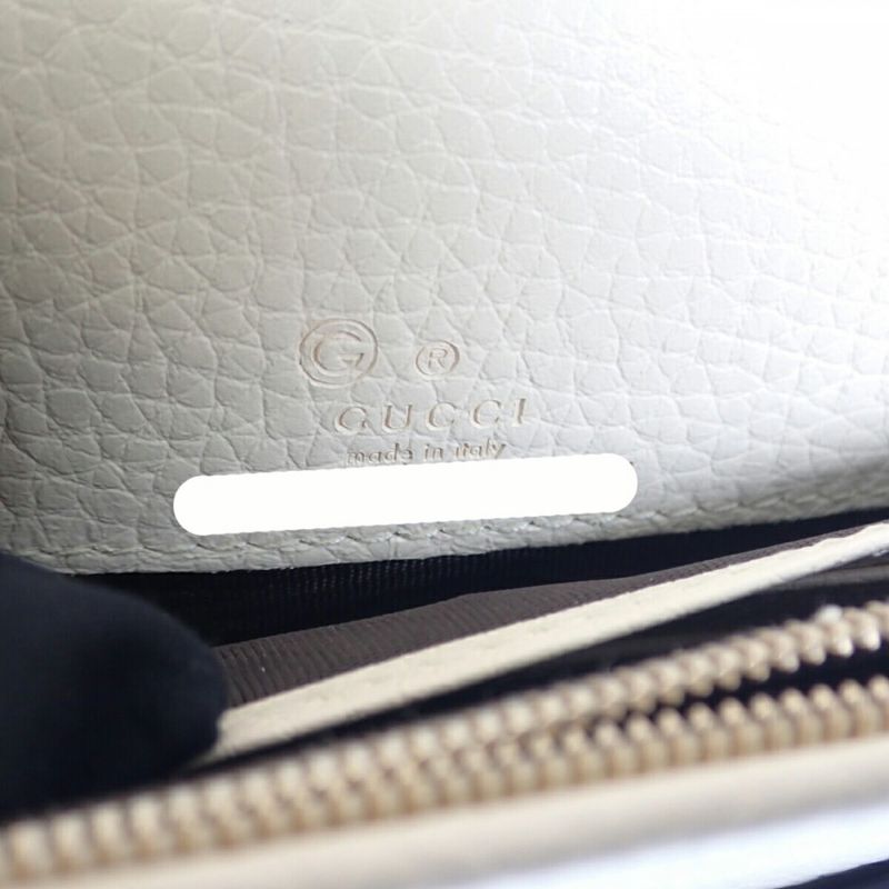 Gucci Soho Chain Wallet Outlet 598211_a7m0g Shoulder Bag Calf White Ladies [A