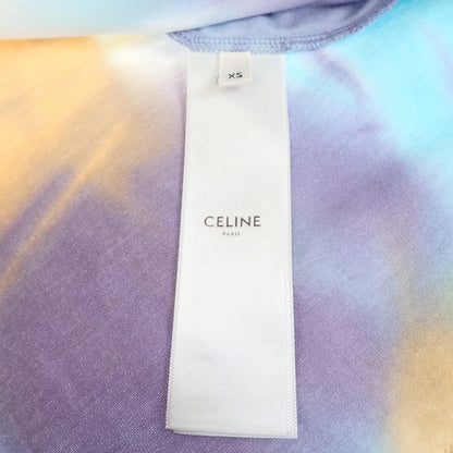 Celine Studded Logo Tie Dye XS 2x687957m.14ml Short Sleeve T-shirt Cotton