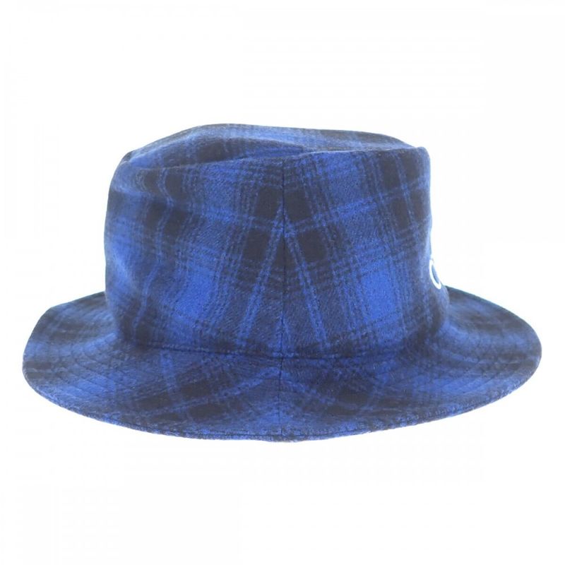 Celine Bucket Flannel Check S 2auo4994r.07rk Hat Wool Cotton Blue Men's Women's
