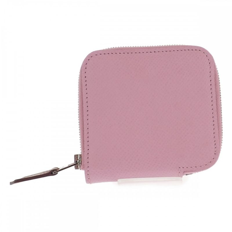 Hermes Azap Compact Mini Coin Case Vaux Epson Mauve Sylvestre Pink Ladies [AB