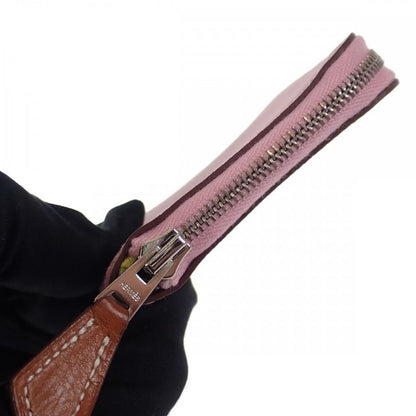 Hermes Azap Compact Mini Coin Case Vaux Epson Mauve Sylvestre Pink Ladies [AB