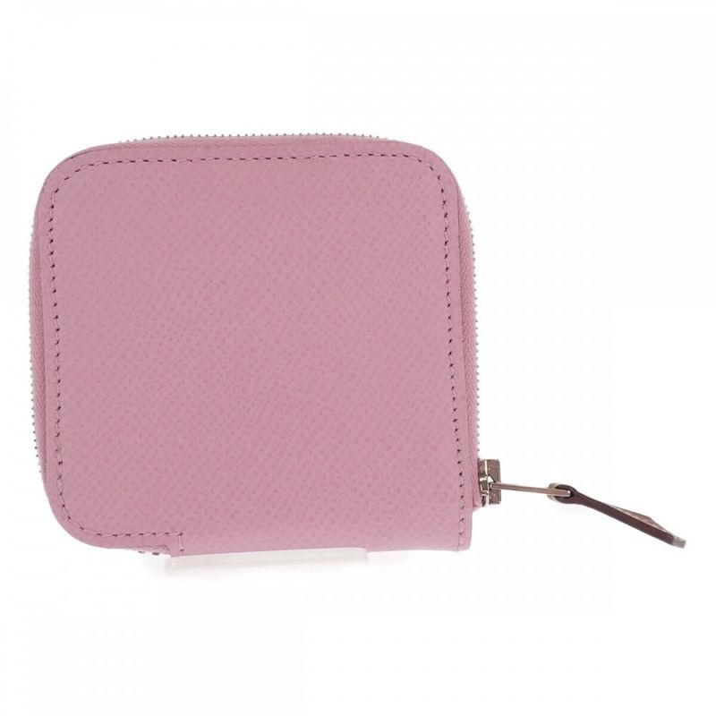 Hermes Azap Compact Mini Coin Case Vaux Epson Mauve Sylvestre Pink Ladies [AB
