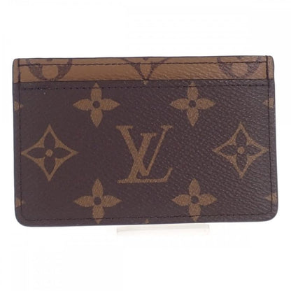 Louis Vuitton Portefeuille-saample M69161 Monogram Card Case Brown Ladies