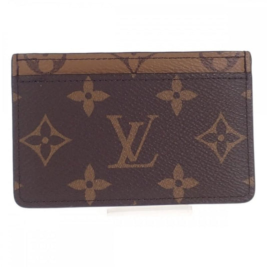 Louis Vuitton Portefeuille-saample M69161 Monogram Card Case Brown Ladies